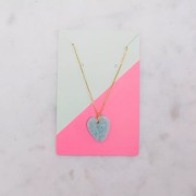 Confezione da 10 cartoncini per gioielli 9x6 cm - Motivo grafico - Verde pallido - Rosa