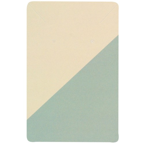 Confezione da 10 cartoncini per gioielli 9x6 cm - Motivo grafico - Khaki - Oliva