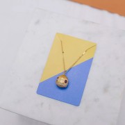 Confezione da 10 cartoncini per gioielli 9x6 cm - Motivo grafico - Khaki - Oliva