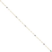 Catena e resina epossidica 1,5 mm - Acciaio inossidabile 304 Dorato - Nero x1m