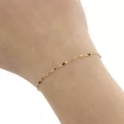 Catena e resina epossidica 1,5 mm - Acciaio inossidabile 304 Dorato - Nero x1m