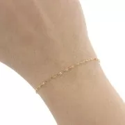 Catena e resina epossidica da 1,5 mm - Acciaio inossidabile 304 Dorato - Arancione x1m