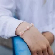 Perline stella marina in ceramica 12x11 mm - Rosa iridescente x5