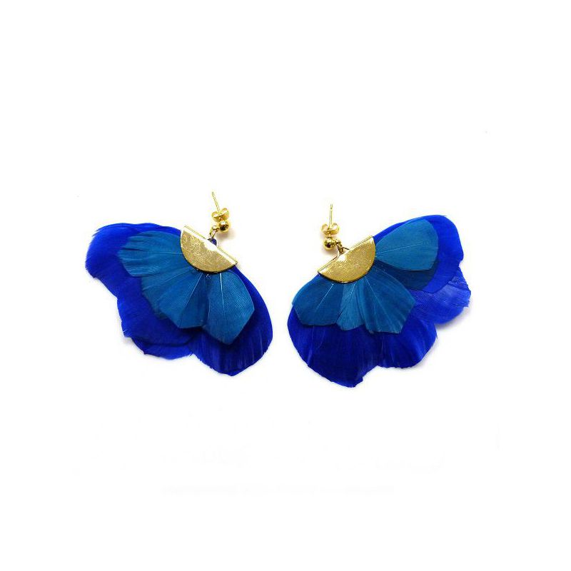 100 Piume D'Oca Naturali Blu Reale | Per Craft, Abbigliamento E Decorazioni, 15-20 Cm - Foto 6