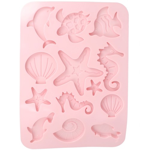 Stampo in silicone a tema marino x1