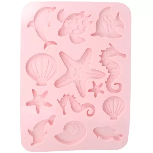 Stampo in silicone a tema marino x1