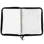 Raccoglitore per gioielli 25x19 cm - Nero - Brillantini trasparenti x1