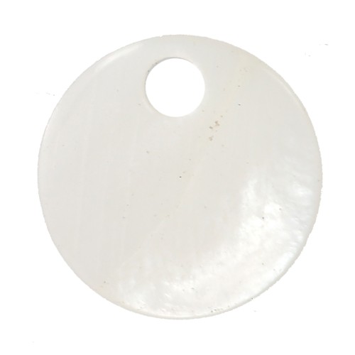 Zecchini tondi di madreperla da 8 mm - Naturale x10