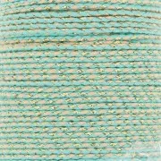 Cordon en coton tressé et fil métallisé 1.5 mm - Veraman - Sable - Doré x1m
