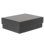 Scatola per set di bigiotteria 8,5x6,5x3 cm - Nero x1