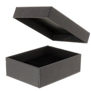 Scatola per set di bigiotteria 8,5x6,5x3 cm - Nero x1
