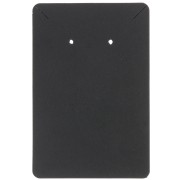 Confezione da 30 cartoncini portagioie 9x6 cm per orecchini e collane - Nero|raw }}