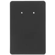 Lot de 30 cartes supports bijoux 9x6 cm boucles d'oreilles et colliers - Noir 