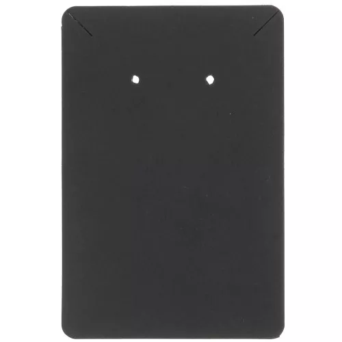 Confezione da 30 cartoncini portagioie 9x6 cm per orecchini e collane - Nero