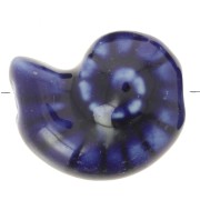 Perla conchiglia in ceramica 20x16 mm - Blu scuro x1|raw }}
