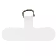 Clip per telefono in tessuto 35x59 mm - Forma a T - Bianco x1