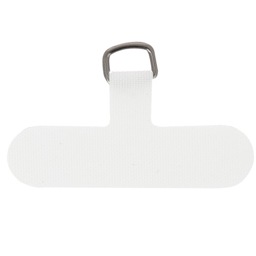 Clip per telefono in tessuto 35x59 mm - Forma a T - Bianco x1