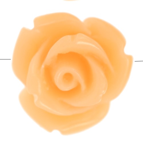 Perle di fiori sintetici da 10 mm - Peach Marble x4