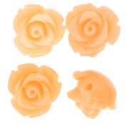 Perle di fiori sintetici da 10 mm - Peach Marble x4