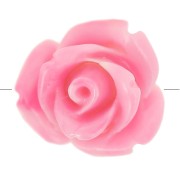 Perle di fiori sintetici da 10 mm - Rosa marmorizzato - Crema x4