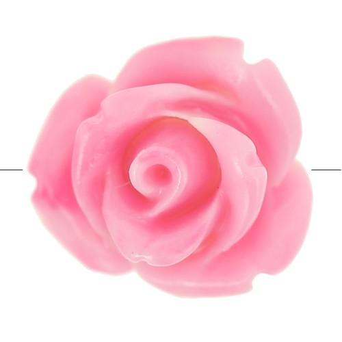 Perle di fiori sintetici da 10 mm - Rosa marmorizzato - Crema x4