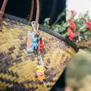 Chiusura a moschettone in alluminio 46x22 mm - Rosso x1