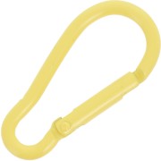 Chiusura a moschettone in alluminio 46x22 mm - Giallo x1|raw }}