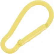 Chiusura a moschettone in alluminio 46x22 mm - Giallo x1