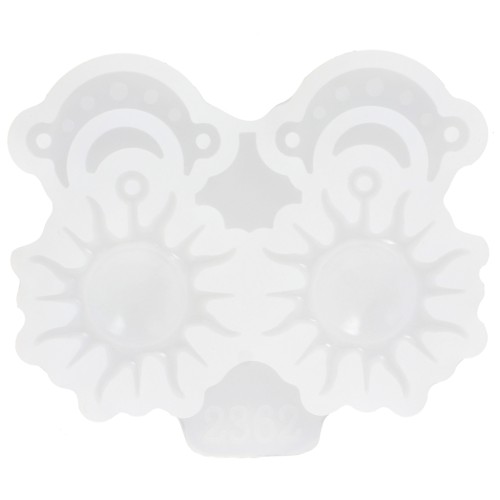 Stampo in silicone per la realizzazione di pendenti a forma di luna e solex1