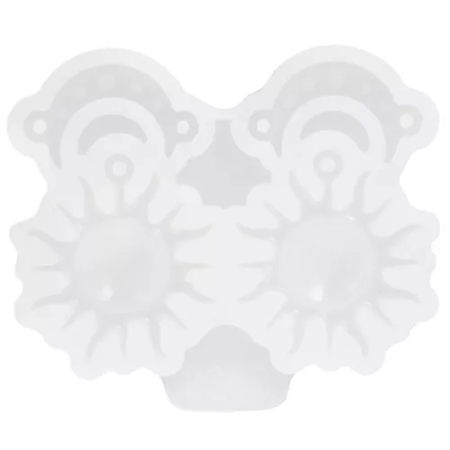 Stampo in silicone per la realizzazione di pendenti a forma di luna e solex1