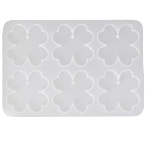 Stampo in silicone per pendenti a forma di trifoglio - 40x40 mm x1