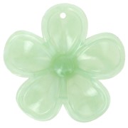Pendente a forma di fiore in acrilico traslucido da 42 mm - Marmo lichene x1