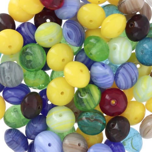 Abbinamento di perline di Bohemia Donuts 9x6 mm x50g