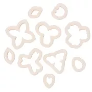 Set di 10 fustelle in plastica per modellismo - da 10 a 21 mm - Fiori x1