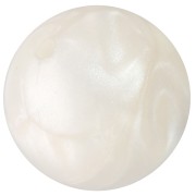 Perle in resina opaca 14 mm - Bianco perlato x6|raw }}