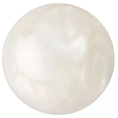 Perle di resina opaca 16 mm - Bianco perlato x4