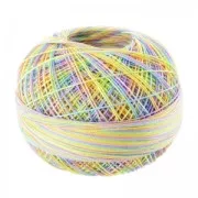 Filo cotone Lizbeth taglia 20 Rainbow Taffy n°153 x192m