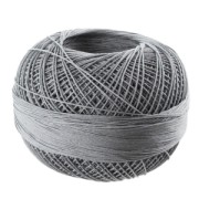 Filo cotone Lizbeth taglia 20 Medium Charcoal n°607 x192m|raw }}