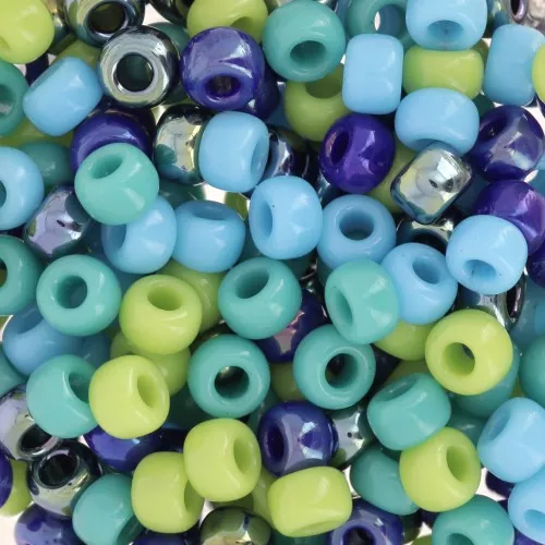 Rocaille Miyuki Mix 6/0 - Blu Verde x8g