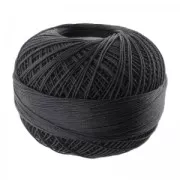 Filo cotone Lizbeth taglia 20 Black n°604 x192m