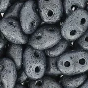 SuperDuo mm. 2.5x5 Jet Hematite Mat x10g