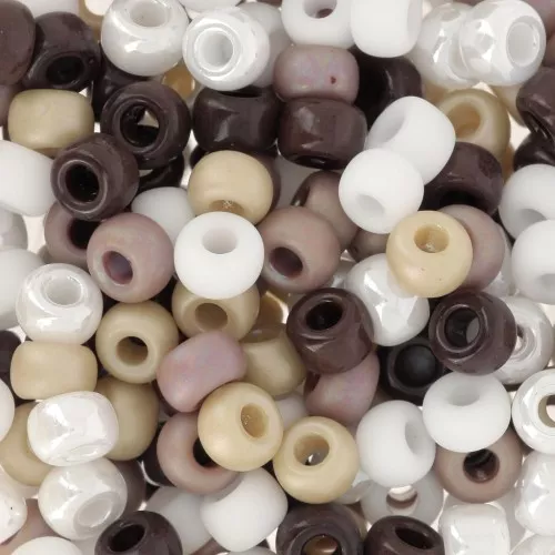 Rocaille Miyuki Mix 6/0 - Spruzzi di cioccolato x8g