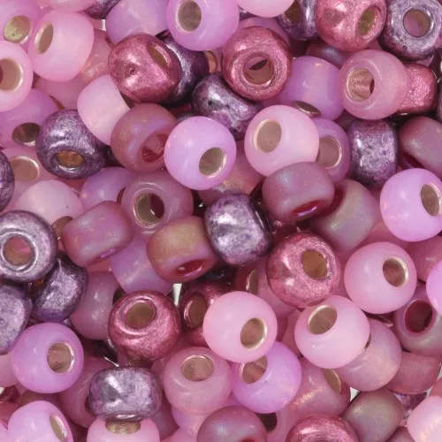 Rocailles Miyuki mix 6/0 - Pink Panter x8g