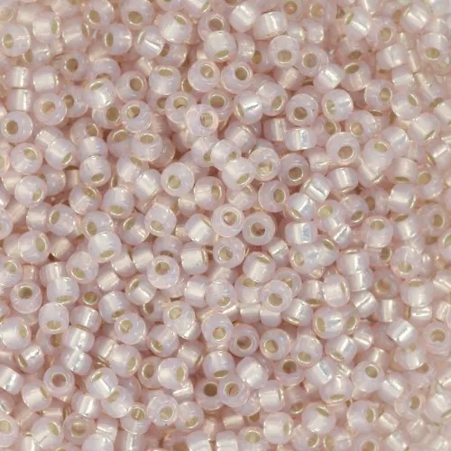 Rocaille Miyuki 11/0 579 - Dyed Blush Silver Lined Alabaster x8g