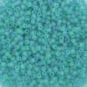 Rocaille Miyuki 15/0 1614 - Dyed Semi-Frosted Transparent Aqua x8g|raw }}
