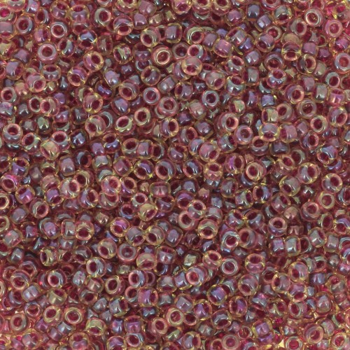 Rocaille Miyuki 15/0 336 - Wine Lined Peridot Luster x8g