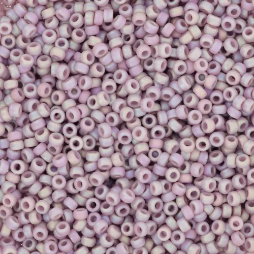 Rocaille Miyuki 15/0 410FR - Opaque Mauve AB Mat x8g