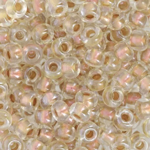 Rocaille Miyuki 6/0 3215 - Magic Crystal Golden Peach Lined x8g