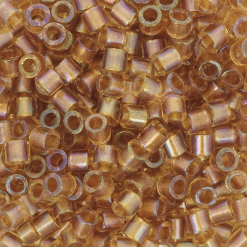 Miyuki Delica 8/0 DBL0065 - Lined Topaz AB x8g