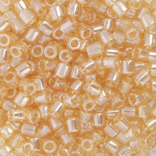 Miyuki Delica 8/0 DBL0099 - Transparent Light Topaz Luster x8g